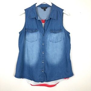 Rock & Republic | American Flag Button Up | L